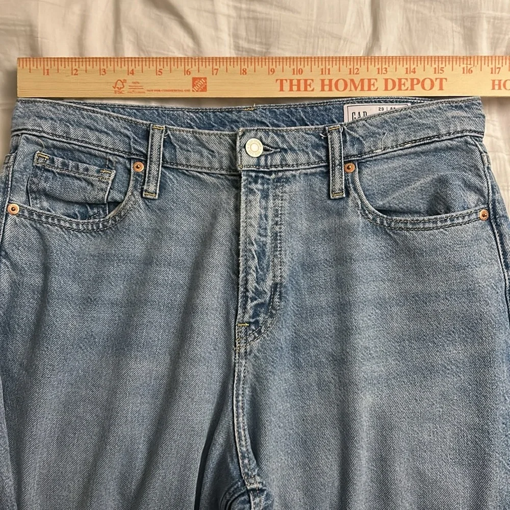 Gap Mid Rise UltraSoft Baggy Jeans Size 29 / 8R - Picture 4 of 8